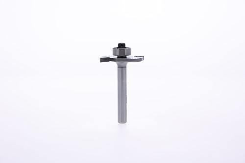 Whiteside 1904 Slotting & Rabbeting Router Bit: 1-1/4 Inch Large Diameter, 1/8 Inch Cutting Length, 3/8 Inch Cutting Depth, 1/4 Inch Shank, 2 Inch Overall Length, B3 Bearing