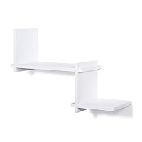 MODULARREDO | VENERE Mensola da Muro, Mensola Cameretta, Mensola da Parete, Mensole Cameretta Bambina, 76x26x1,8 cm, Rosa Blush, Kit Tasselli Incluso - Made in Italy