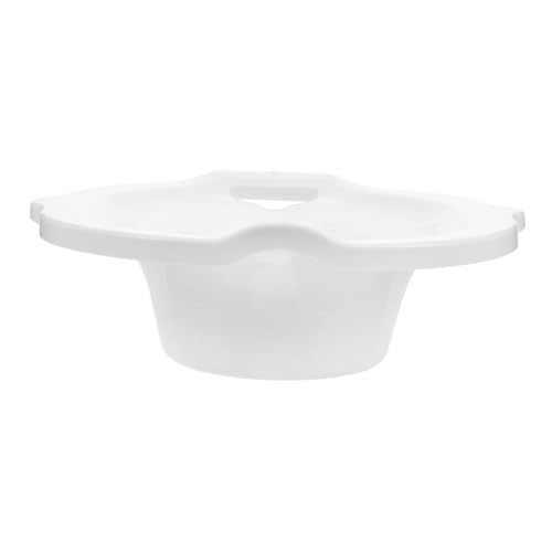 IWOWHERO Butt Basin Toilet Seat Bowl Basin Sitz Bath Postpartum Over The Toilet Bath Postpartum Toilet Sitz Bath Sitz Bath Basin Patient Sitz Bath Hip Bath Tub Pp White