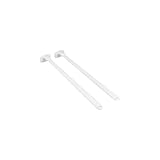 Paquete de 2 espátulas antiadherentes de silicona flexible para tarros de mango largo, limpiador de botellas y tarros, utensilios flexibles y herramientas de cocina
