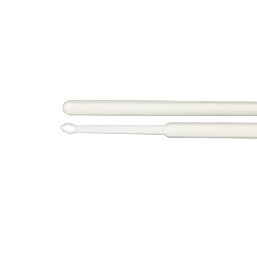 American Hospital Supply Ear Curettes | Ear Pick Wax Removal Tool Cleaner | Individually Wrapped Plastic Ear Cleaner Tool for Teens Adult (4 MM - Spoon Tip) White