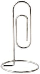 1PC 13cm Office Study Note Holder Desk Paper Clip Memo Holder Paper Clip Memo Organizer (sliver)