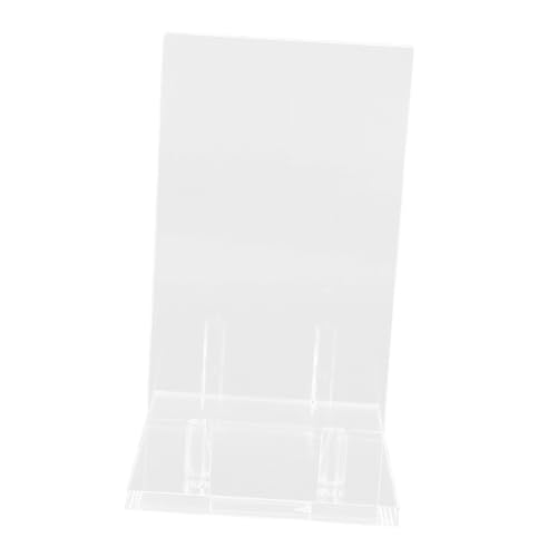 Cabilock Acrylic Tablet Stand Photo Frame Plate Display Book Holder Sleek Sturdy Portable Menu Holder