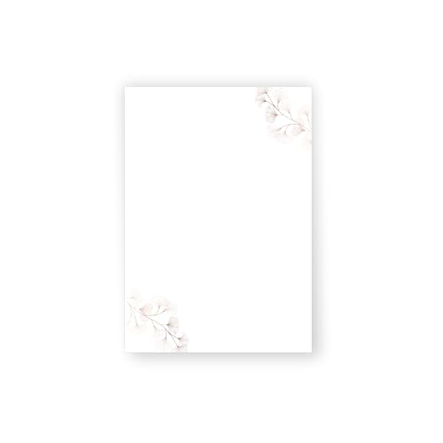 Briefpapier Ginkgo DIN A5 I Set Briefpapier/Umschläge