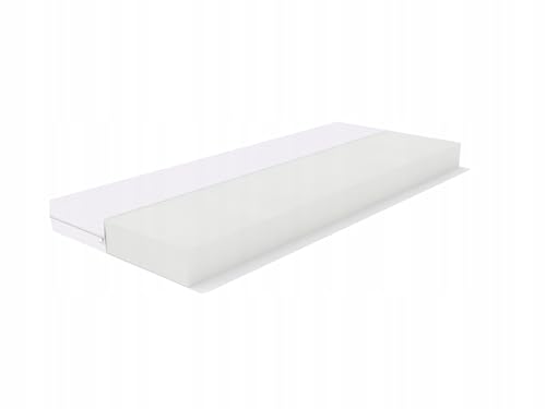 REM-Sen Matratze 90x190cm Höhe 9 cm Härtegrad 3 (H3) aus elastischem Polyurethanschaum T25 mit Antiallergischem Bezug, Feste Schaumstoffmatratze für Erwachsene & Kinder, Öko-Tex Zertifiziert