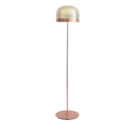 Lampe sur pied avec abat-jour en verre pour éclairage de salon