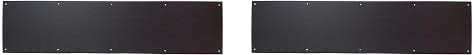 Don-Jo 90 Metal Kick Plate, Duro Coated, 34" Width x 6" Height, 3/64" Thick (2-Pack)
