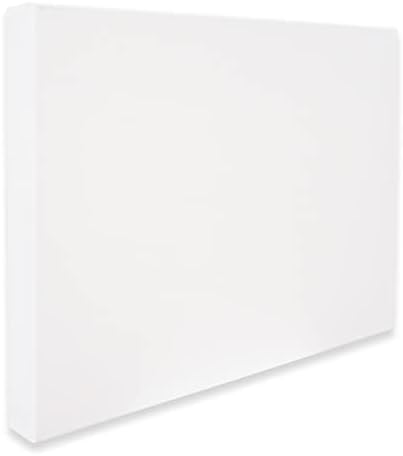 Amazon Brand  Eono Stretched Canvas Chunky Staple-free 45cm x 30cm Set of 2 Blank 100% Cotton