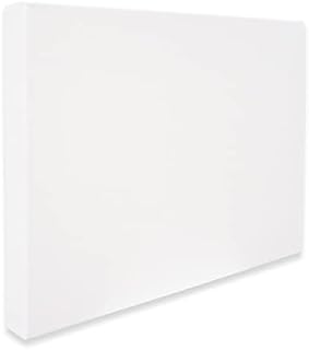 Amazon Brand  Eono Stretched Canvas Chunky Staple-free 45cm x 30cm Set of 2 Blank 100% Cotton
