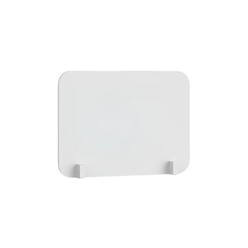 卓上パーティション・対面式仕切り板・安定クリップ式・多サイズ展開 | PVC製・環境に優しい素材・簡単お手入れ | 【オフィス・飲食店・学校対応】 (40*60,ホワイト)