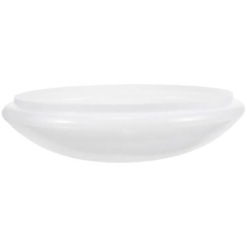 Alipis Pantalla de Lámpara de Techo Redonda de 255 CM Pantalla de Lámpara de Cúpula Blanca Accesorio de Repuesto de Techo Adecuado para Dormitorio Cocina Oficina