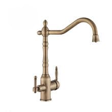 Antique Faucet Bathroom Basin Mixer Faucet with Two Handles Sink Tap for Bathroom