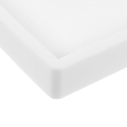 Bandeja organizadora de silicona para baño y cocina con base rectangular 4
