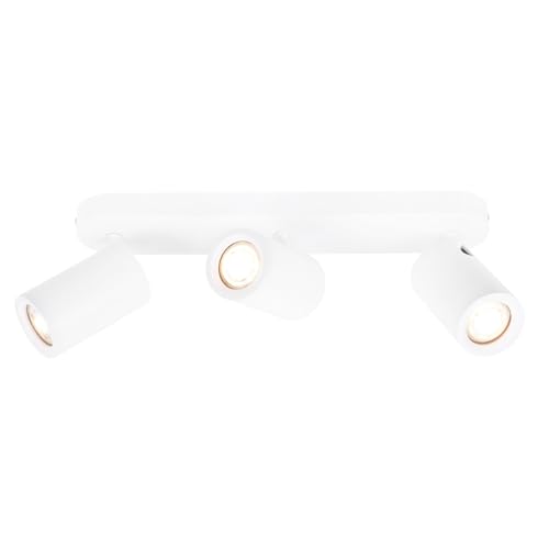 Spot de plafond LED blanc pour salon chaleureux à éclairage orientable
