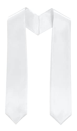 Plain Graduation Stole 60” Long Rich In Color & Customization Is Acceptable