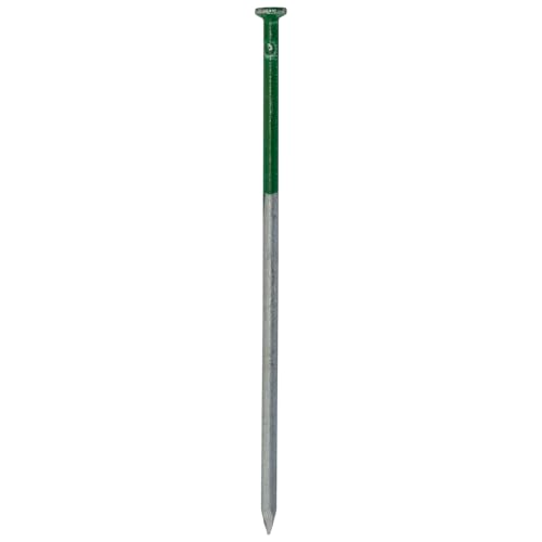 Woodside Half Green Heavy Duty Artificial Grass Nails 50 Pack Galvanised Steel for Installation of Fake Lawn Landscape Netting etc 4.5mm x 150mm & 6mm x 150mm