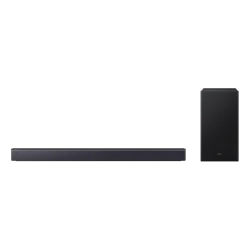 Soundbar Samsung HW-B450F, com 2.1 canais, 300W, Bluetooth, Subwoofer sem fio e Dolby Audi... Soundbar Samsung HW-B450F, com 2.1 canais, 300W, Bluetooth, Subwoofer sem fio e Dolby Audi...