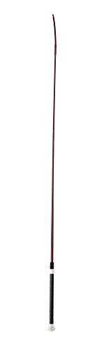 HORZE Lightweight Dressage Whip with Bling and Leather Grip Handle - Brown - 44 in