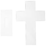 Toyvian Transparentes Acrylkreuz mit Ständer Christliches Stehkreuz für Taufe Tischdekoration Langlebig und Formstabil Spirituelle Wohn und Kirchen Dekoration