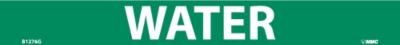 Pipemarkers Water NMC B1276G en vinyle vert et blanc | Lot de 25