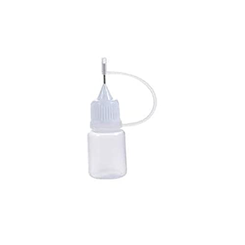 Clear Needle Tip Glue Bottle, Plastic Dropper Bottle for Small Gluing Projects, Paper Quilling DIY Craft, Acrylic Painting (5ml)