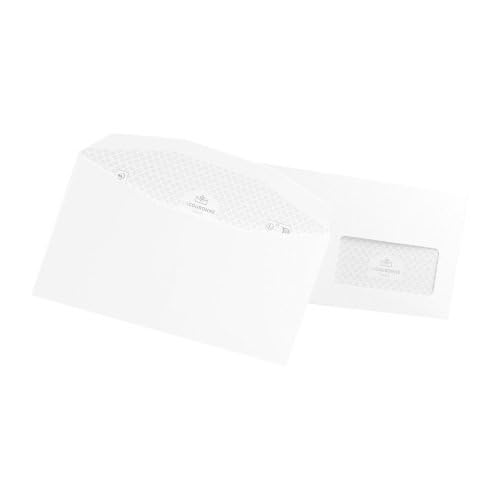 La Couronne Boîte de 1000 enveloppes velin blanc insertion mécanique 80g 114x229mm fenêtre 45x100mm NF