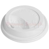 International Paper LHRDS8 Polystrene Dome Sipper Hot Cup Lid, 8-Ounce, White (10 Packs of 100)
