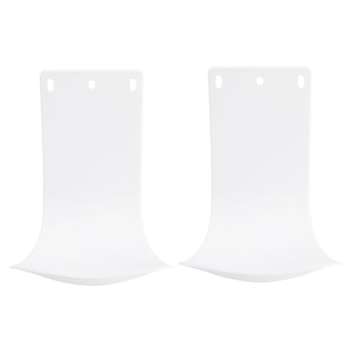 SUPVOX Dispensadores de Jabón Líquido de Pared 2 Piezas Bandejas Anti-Goteo Blancas Abs, Recargables y Aplicables para Baños y Oficinas, Soporte Práctico sin Perforación