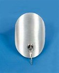 Eder Flag Flagpole Door for Internal Halyard 8 Inch Diameter Pole Silver