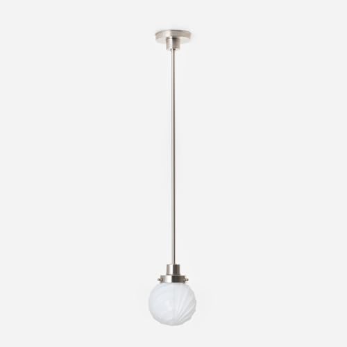 Lampe suspendue rétro Swingbulb nickel mat éclairage Art Déco - 4