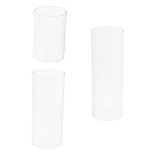Yardenfun 3piezas Candelabros para Velas Portavelas Votivos Vidrio Transparente Decoración para Casa