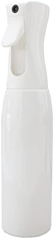 ZHIYE Hair Spray Bottle, Continuous Water Mister Spray Bottle Empty, Aerosol Fine Mist Curly Hair Spray Bottle for Taming Hair in Morning, Hairstyling, Plants, Pets, Cleaning-5.4oz/160ml (White)