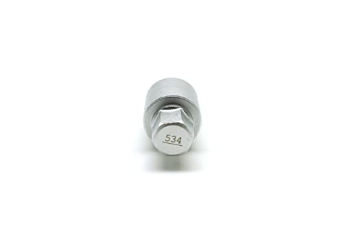 Image of TMAX 534 Wheel Lock Nut Screw Removal Key Anti-Theft Lugnut Socket S3056 for Vw Audi Vag Volkswagen Vehicles