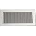 Shoemaker 936-0-8X6 8"x6" Steel Blade Horizontal Fixed Blade Grille - White
