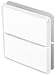 CRL Senior Prima 02 Series White with Chrome Screws Glass-to-Glass Mount Hinge - Special Order, 2-3