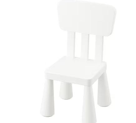 CHUKEE Mammut Children's Chair, in/Outdoor/White (in/Outdoor/White)