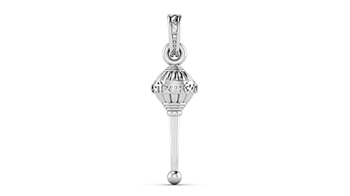 Pendentif argent 925 Lord Bajrang Bali Gada d'une pureté exceptionnelle pour homme
