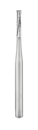 SS White 13577 Dental Carbide Bur, Friction Grip Shank 557L, 21 mm Length, Straight/Flat Shape (Pack of 100)