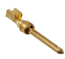 Pack of 10 205202-7 Connector Pin Contact Gold Crimp 20-24 AWG Stamped