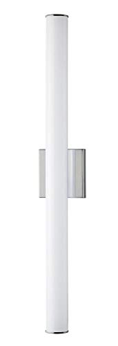 Image of Maxim Lighting Rail 30 inch Bath Vanity Light | Polished Chrome Aluminum Finish | Transitional Indoor Light Fixture | Ideal for Bathrooms & Powder Rooms | Dimmable Damp Rated | 52103PC