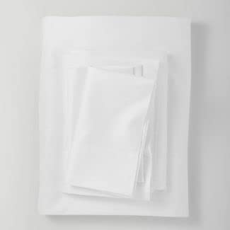 California King 300 Thread Count Temperature Balancing Sheet Set- White