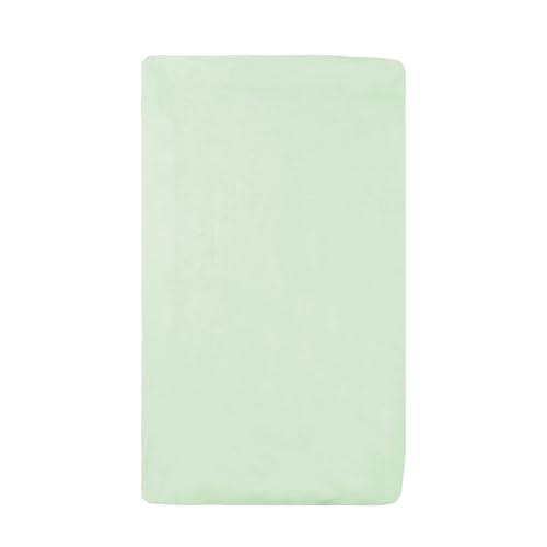 Image of American Baby Company 100% Natural Cotton Fitted Cradle/Bassinet Sheet 36" x 18" - Soft, Breathable & Hypoallergenic Bed Sheet, Green, Neutral for Boys & Girls