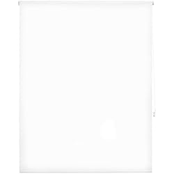 Estor 130 DECORBLIND | Estor Enrollable translúcido Liso, Medida Estor: 130x175 Ancho x Largo/Medida Tela Estor Liso: 127x170 – Estor translucido Color Blanco Óptico fácil instalación a Pared o Techo
