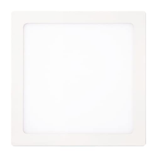 Luminária Led Painel/Plafon Slim Quadrada Sobrepor 24W 6.000K Branca Fria Bivolt Kian