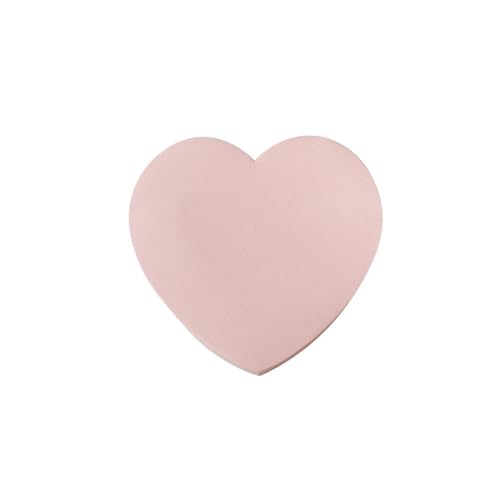Notes adhésives en forme de cœur rose en lot de 10 blocs pour scrapbooking
