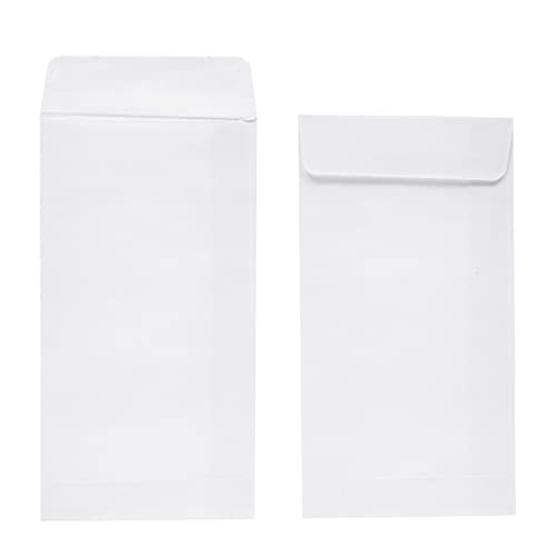 100 Pack Small Money Envelopes For Cash, Coins, Banks, Currency, And Budgeting (White, 3.5 X 6.5 In) #TOP3