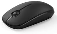 Unipows Wireless Mouse - 2.4G Slim Portable Computer Mouse with Nano Receiver, Less Noise Mobile Optical Mice for Notebook, PC, Laptop, Computer,
