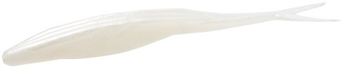 Zoom 112045 Magnum Super Fluke Bait, 7-Inch, 5-Pack, White Pearl