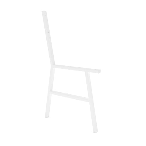 HEVVA piètement de Banc, Pieds de Banc, Banc d’Assise, Banc de Table à Manger, Coin Repas, Structure en métal DIY, Support pour Banc de Jardin (Blanc)