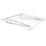 Vordach 150 x 100 cm Aluminium Türvordach Haustür Türdach Dach Pultvordach Überdachung Haustürvordach